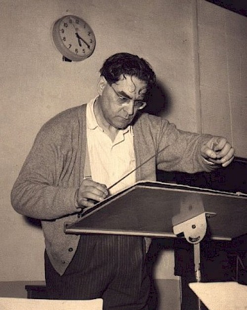 Juan José Castro conducting (Photo: Photographer unknown)